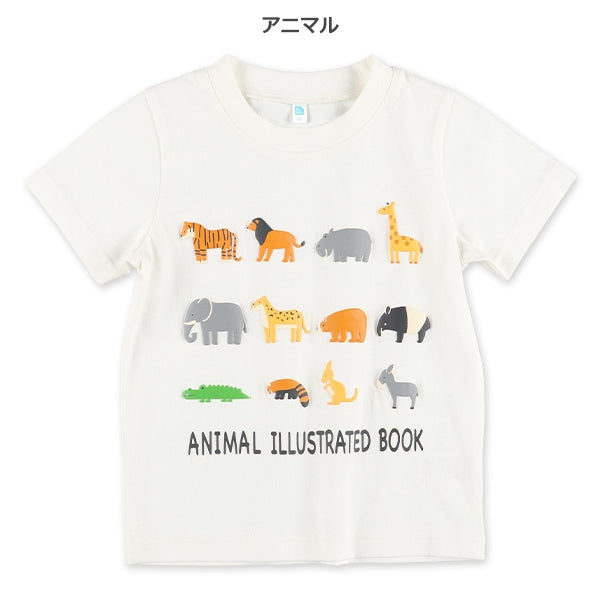西松屋夏季短袖白T恤(動物)