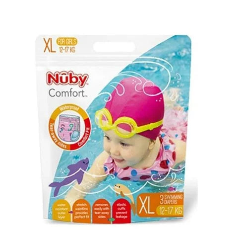 Nuby 游泳紙尿褲-女孩– 加大碼 (3 件裝)