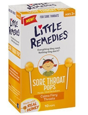 『  Little Remedies』  緩解咳嗽天然棒棒糖