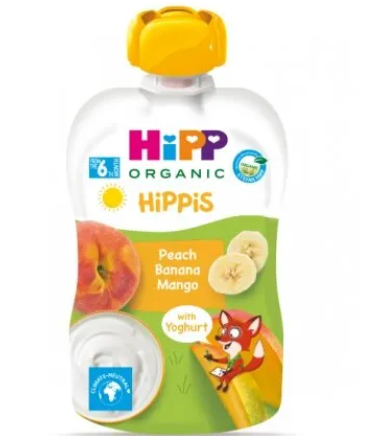 『HiPP』蜜桃香蕉芒果乳酪唧唧裝