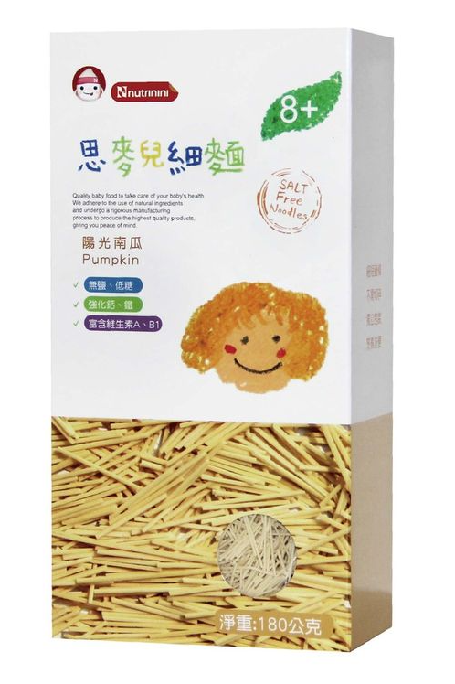 Nnutrinini 脆妮妮陽光南瓜兒麵180g (8m+)