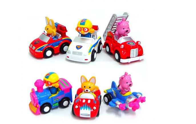 Pororo  6入玩具車