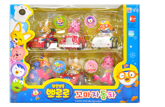 Pororo  6入玩具車