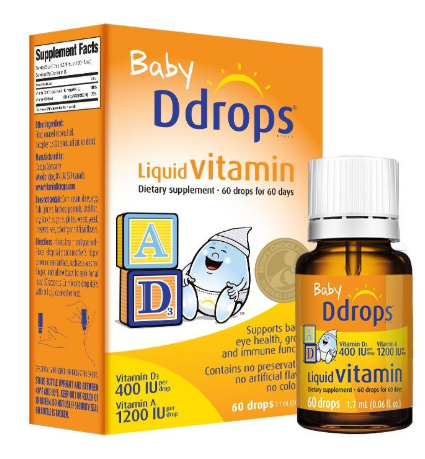 Ddrops 嬰兒他命A+D3滴劑 60滴 1.7ml