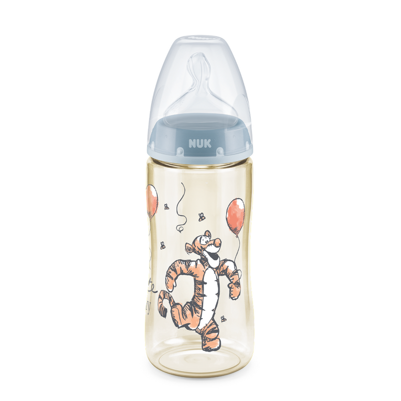 『NUK』迪士尼小熊維尼 PCH 300mL 寬口PPSU奶瓶/矽膠奶嘴0-6個月中孔 (款式隨機出貨)