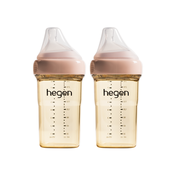 『Hegen』   PCTO™ PPSU多功能寬口奶瓶 240ml/8oz (2支裝) 粉紅色
