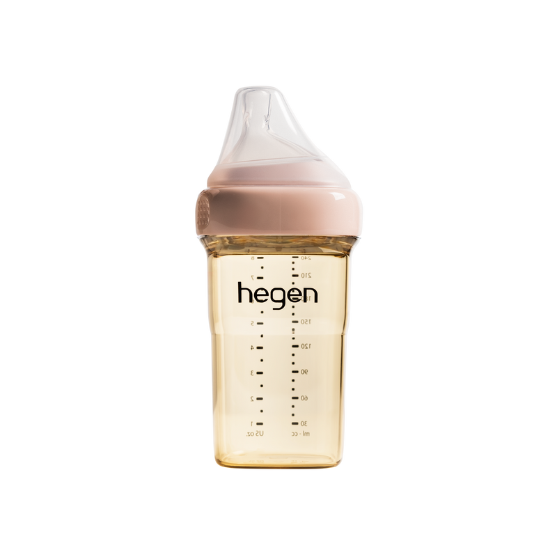 『Hegen』 PCTO™ PPSU多功能寬口奶瓶 240ml / 8oz 粉紅色