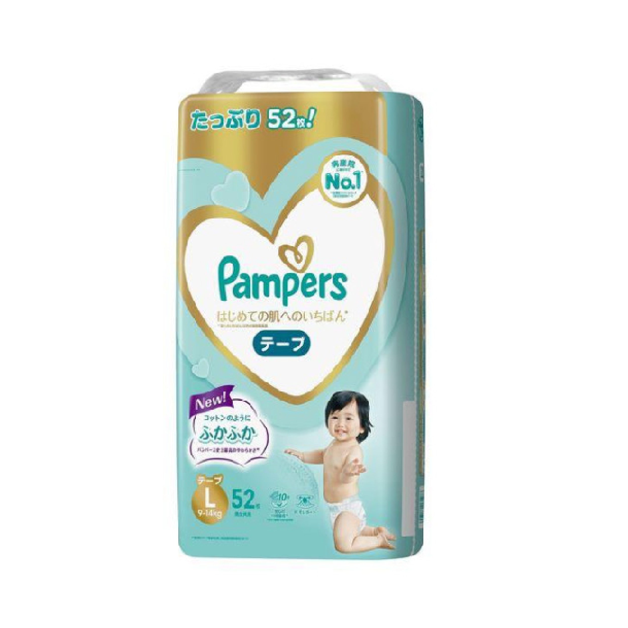 『Pampers』Ichiban diapers (L 52pcs) (Japanese version)